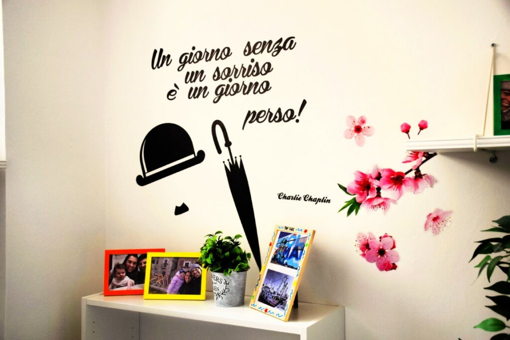 foto murales reception sala accoglienza the sax appartamenti