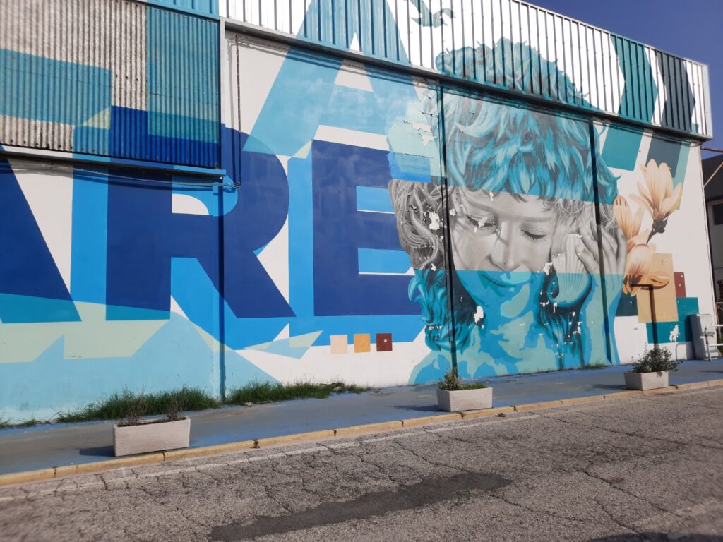 murales pesce porto fano
